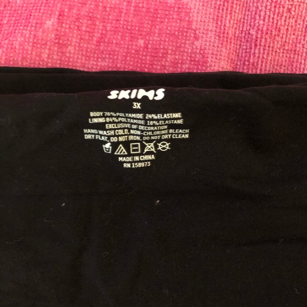 Skims Bandeau bra in Onyx